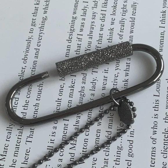 🔥❤️🔥 Brunello Cucinelli Monili Chain Beaded Necklace W/Sparkly Pendant 🔥❤️🔥 - Picture 13 of 13